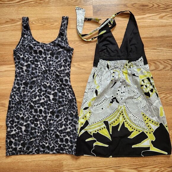 Tank & Halter Lot of 2 Summer Dress' Sz Small No Boundaries Mini SoSik Fit Flare - Picture 2 of 5